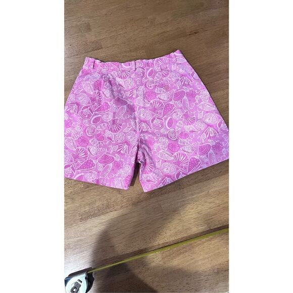 LILLY PULITZER PINK SEA SHELLS BELLS POCKET SHORTS WOMENS SIZE 6 - Picture 6 of 7